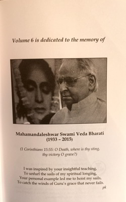 Inside Dedication of Volume 6
