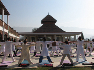Yoga class at srsg