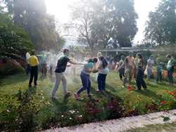 Playing "Holi" (Festival of Colors)