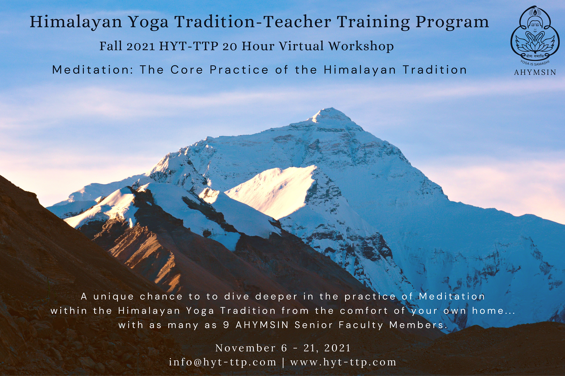 Fall 2021 HYT-TTP 20 Hour Virtual Workshop