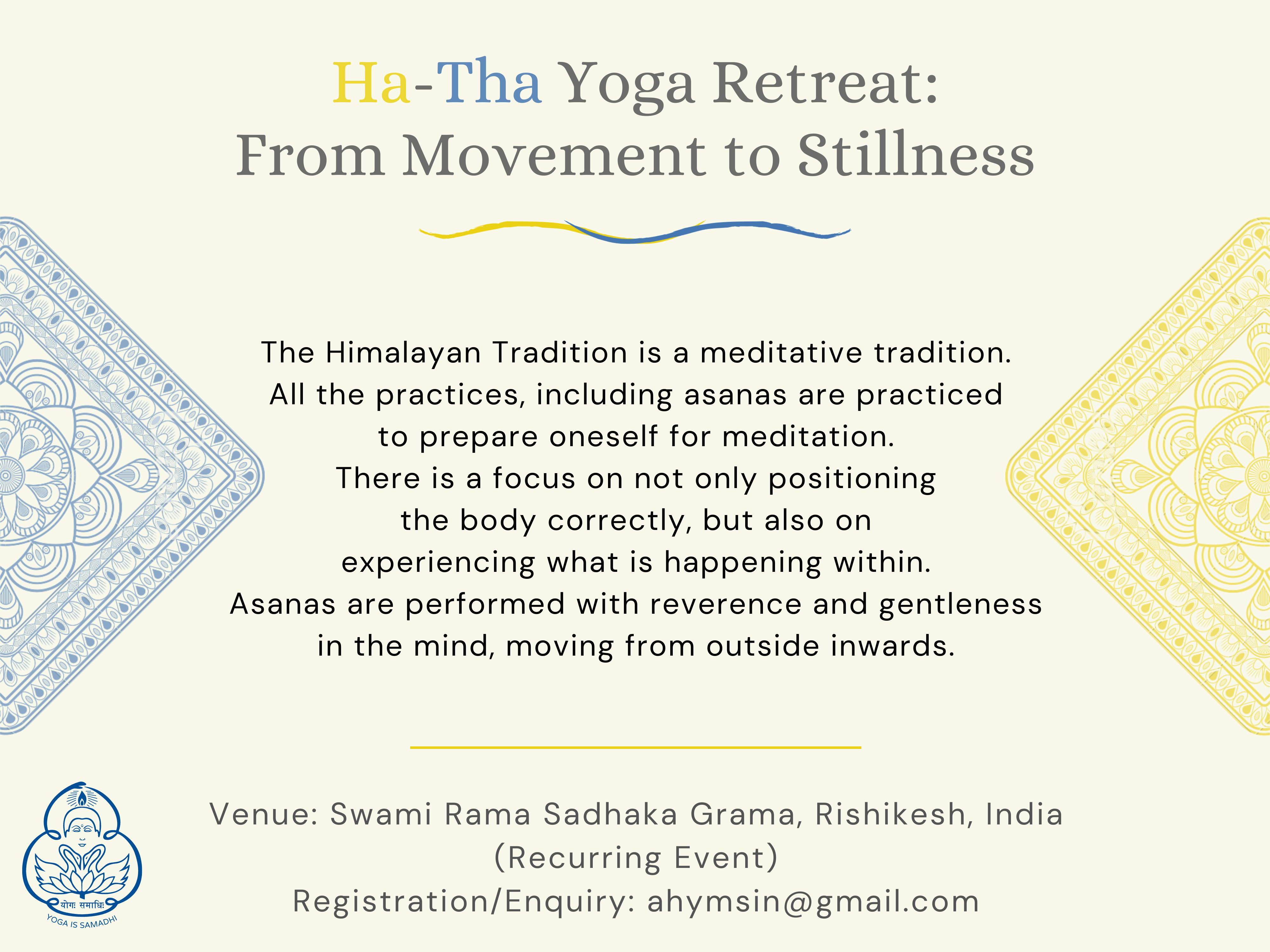 Hatha Yoga Retreat_From Movement to Stillness