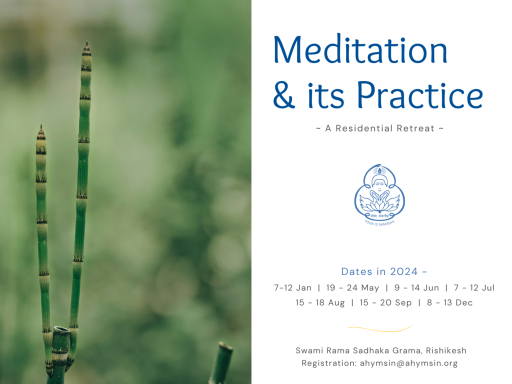 Meditation & its practice